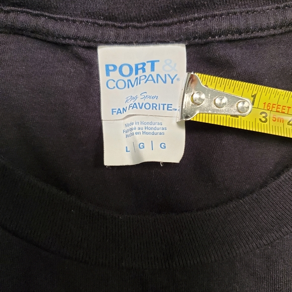 Port & Company "Cat Uncle" t-shirt, black,  size L, cotton, cat with sunglasses. - Picture 2 of 10